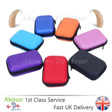 Large Hearing Aid Case Rectangle Storage Hard Carry Case Holder Heavy Duty Best