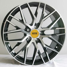 19 Zoll MAM RS4 Alufelgen Schwarz Poliert 5x112 für Audi A3 Sportback GY Neu