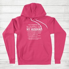 Funny Wife Hoodie Sweater 5 things you should know about my husband Best Wife