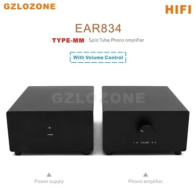 ZEROZONE HIFI Split Type-MM ECC83 Tube Phono Amplifier Base on EAR834 With Volume Control