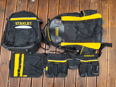 Stanley FatMax Rollrucksack Rucksack Werkzeugtasche + Rucksack + Arbeitsgurt