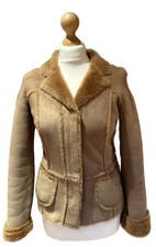 Hugo Boss Women’s Tan Lambskin Jacket Size 6