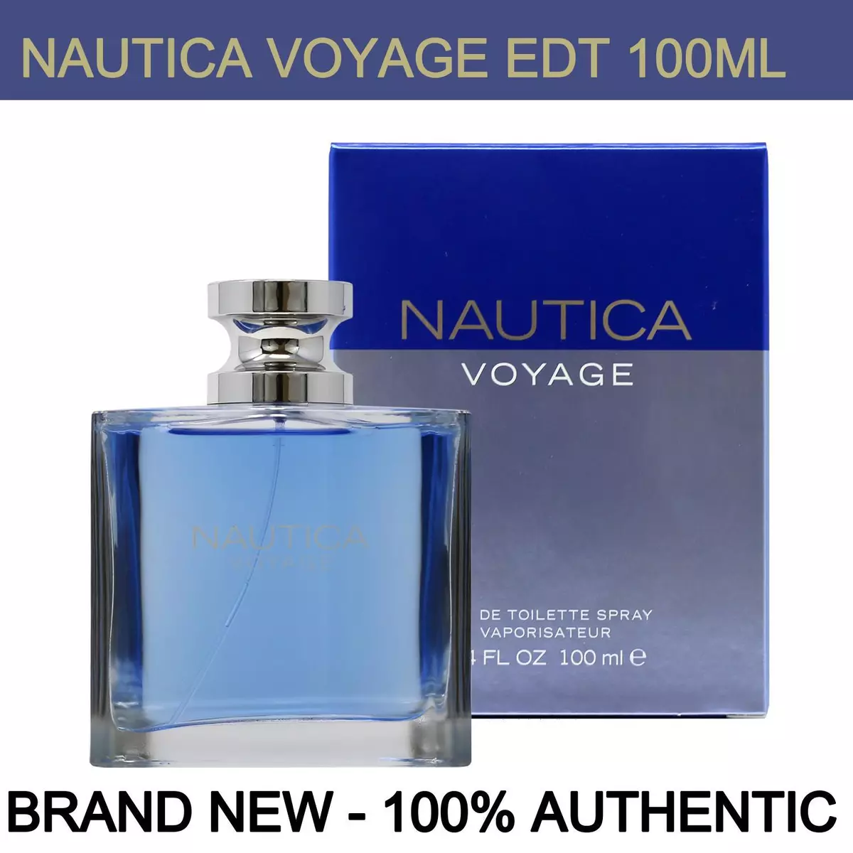 Nautica Voyage EDT Cologne for Men 3.4 oz Spray Bottle, Brand New!!!!