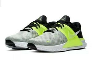 nike training renew fusion trainers in white and pink