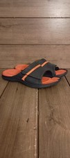 Crocs Dual Comfort Slide Sandals 204144 Blue/Orange Mens 6 Women 8