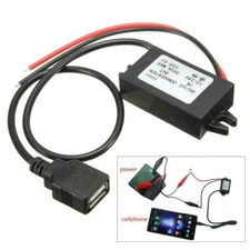 Car Boat DC-DC 12V to 5V USB 3A 15W Converter Regulator Adapter Step Down Buck M