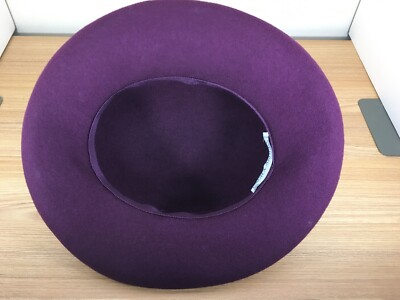 Vintage Laura Ashley Womens Purple Hat Ribbon Bow Felt  display picture 1
