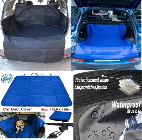 Heavy Duty Waterproof 2 in 1 Car Boot Seat Cover Protector Pet Dog Cover Mat UK