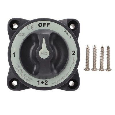 500A Battery Switch Marine Battery Disconnect Switch 4 Position Battery Selec...