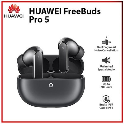 Huawei FreeBuds Pro 5 GREY Bluetooth ANC Bone Sensor Wireless Earphone Earbuds
