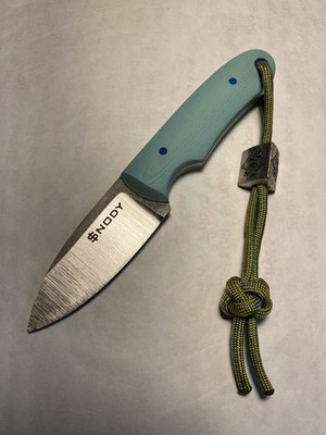 Mike Snody Knives Custom Bail Out Tiffany Blue G10 CPM Magnacut Steel *BLEM*