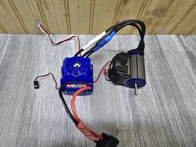 Fits Traxxas 1/10 Wide Maxx Velineon 540XL 2400kv Motor VXL-4s Brushless ESC - Image 1 of 4