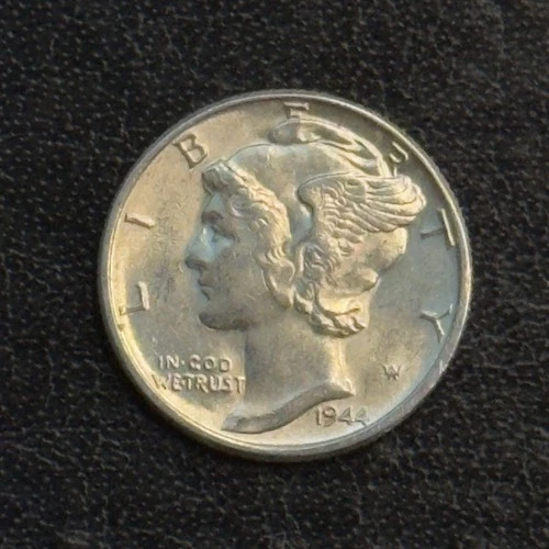 1944-P Mercury Dime 90% Silver Gem BU++