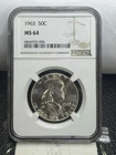 Franklin Half Dollar 1963 NGC MS 64
