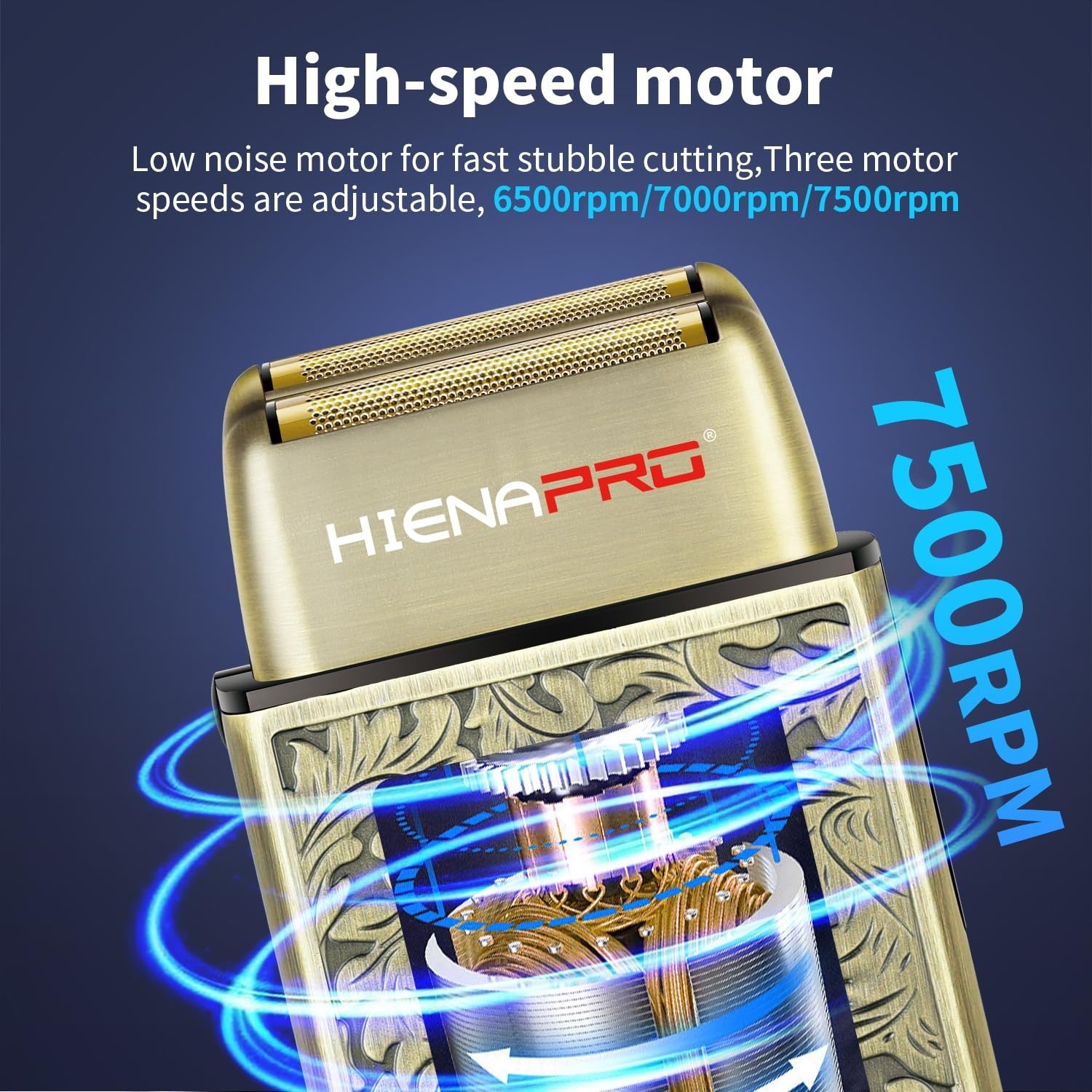 HIENA PRO Electric Razor for Men, Cordless Professional Foil Shaver & Bald He...