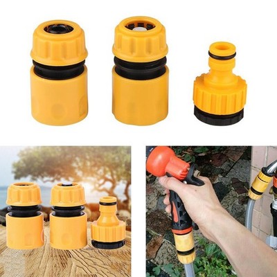 3Pack Garden Water Hose Pipe Tap Connector Conection Fitting Adaptor Tab Connect