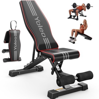 Adjustable Weight Bench for Home Gym, ASTM-Certified 827LBS, 98% Pre-Assemble...