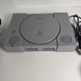 Sony PlayStation 1 Console Bundle, 1 Controllers, 5 Games, Tested, AV Cord