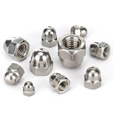 M3 M4 M5 M6 M7 M8 M10 M12 M16 Dome Nuts Metric - Stainless Steel - Domed DIN1587