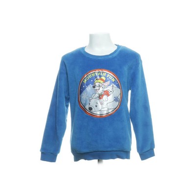 Nickelodeon, Sweatshirt, Größe: 122/128, Blau, Print, Plüsch, Jungen #hFn