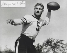 George McAfee Autographed Signed 8x10 Photo - NFL Chicago Bears HOFer - w/COA