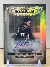 Nick Blankenburg Rookie Auto /99 - 2022-23 Upper Deck Stature #198 Blue Jackets