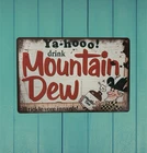 Mountain Dew Vintage Style Tin Metal Bar Sign Poster Man Cave Collectible New