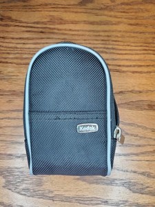 Kodak Camera Case Small Black Zippered  Compartment For Camera And Memory Card