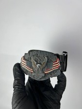 Streetwear y2k Harley Davidson belt leather vintage 90s