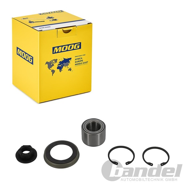 Moog Radlager Satz Hinten Passend FüR Ford Fiesta Focus Fusion Mazda 2-image