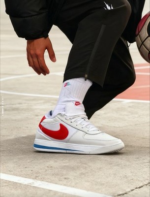 NIKE BOOK 1 FORREST GUMP CORTEZ WHITE/VARSITY RED-BLUE SZ MEN'S 12