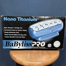 BaBylissPRO Nano Titanium Professional 12 Jumbo Hair Roller Set NEW IN BOX