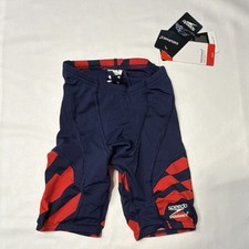 Speedo Endurance Boys Vortex Maze Jammer Size 22 NWT Swim Team Training Racing