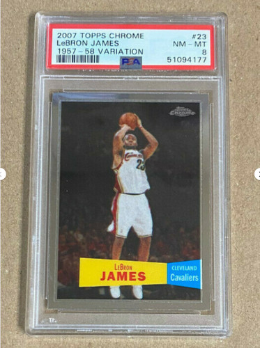 2007 Topps Chrome LeBron James [1957] #23 card