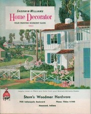 Vintage 1960 Sherwin Williams Paint - Home Decorator Magazine - Hammond Indiana