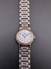 Seiko Ladies Quartz Watch V401-0658 Vintage Silver Tone - RUNNING