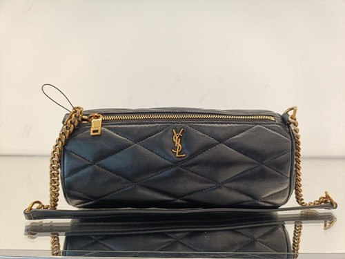 Saint Laurent YSL Black Leather Shoulder Bag