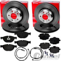 Brembo Bremsscheiben + BelÄGe Vorne + Hinten Passend FüR BMW 5Er F10 F11