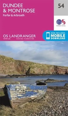 Ordnance Survey | Dundee & Montrose, Forfar & Arbroath | (Land-)Karte | Englisch
