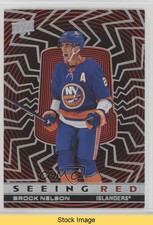 2023 Upper Deck Extended Series Seeing Red Silver Spectrum Brock Nelson READ sq1