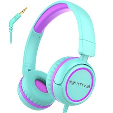 V1 Kids Headphones, 85dB Wired for School, Toddler 2-12 Boys Girls