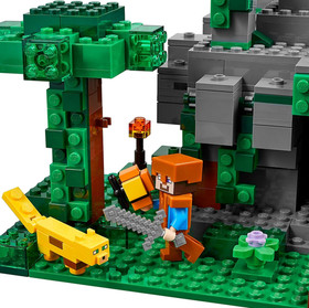 LEGO Minecraft 21132 The Jungle Temple USED 100% Complete Box & Laminated Manual