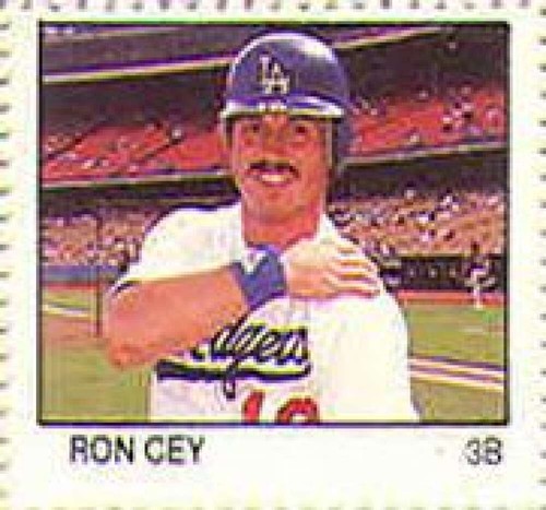 Ron Cey 1983 Fleer Stamps card