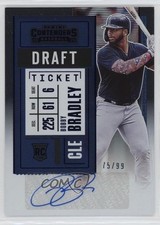 2020 Panini Contenders Rookie 2 Draft Ticket Blue 75/99 Bobby Bradley Auto 1ek2