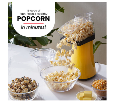 #ad Hot Air Popcorn Popper Fast Oil Free Popcorn Maker Electric Home Kitchen $19.99