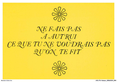 AHSP6-0582-HUMOR - Don't do to others what you wouldn't want trusted