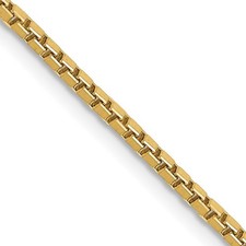 10K Yellow Gold 1.5mm Box Chain Necklace 20" 5.96gm