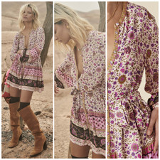 $239 EEUC Spell & The Gypsy Lady Untamed Tunic Floral Mini Dress Free People  XS