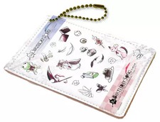 Portafoglio GraffArt Motivo Personaggio Pelle PU Pass Case con Design Foro Catena Usato