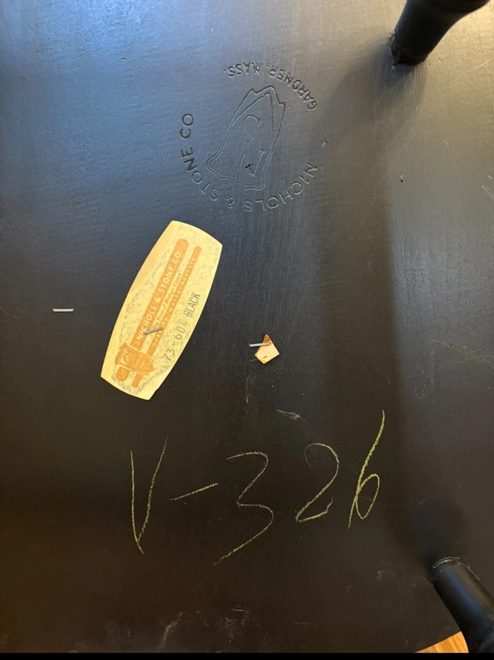 Vintage Nichols & Stone Wooden Rocking Chair with Hand-Painted Floral Design - Image 3 of 3